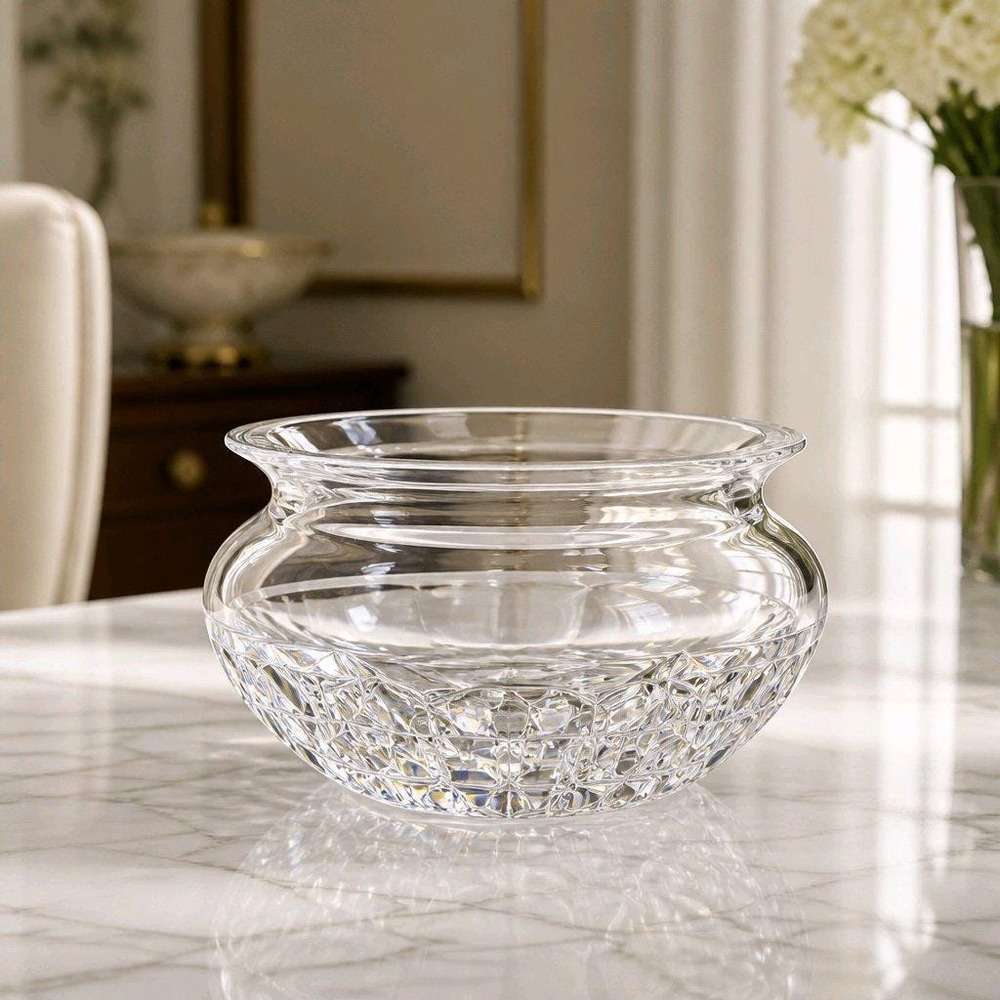 Crystal Bowl Waterford Pompeii Collection 6 Inch Round Bowl